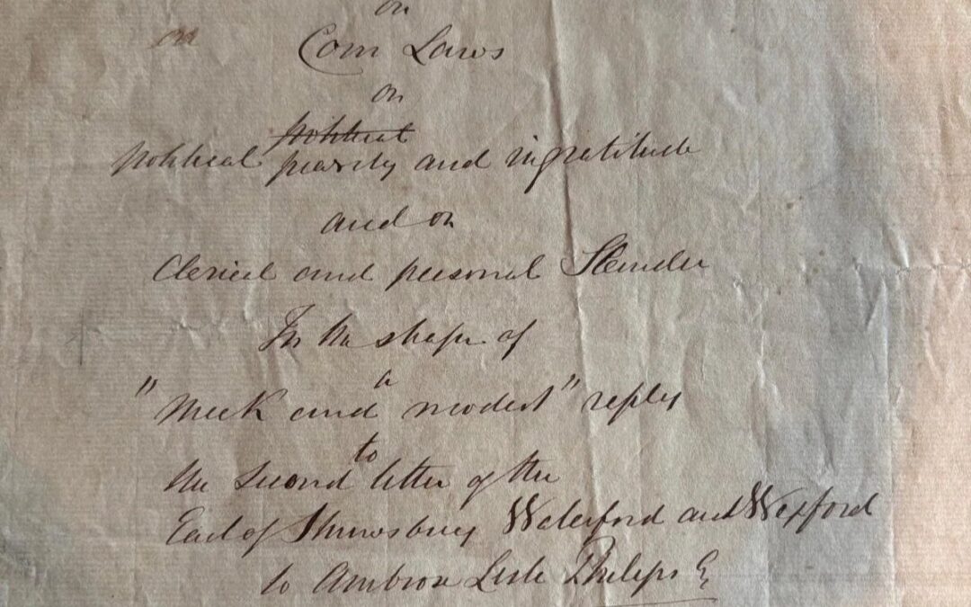 Archive Highlights: An Original O’Connell Manuscript